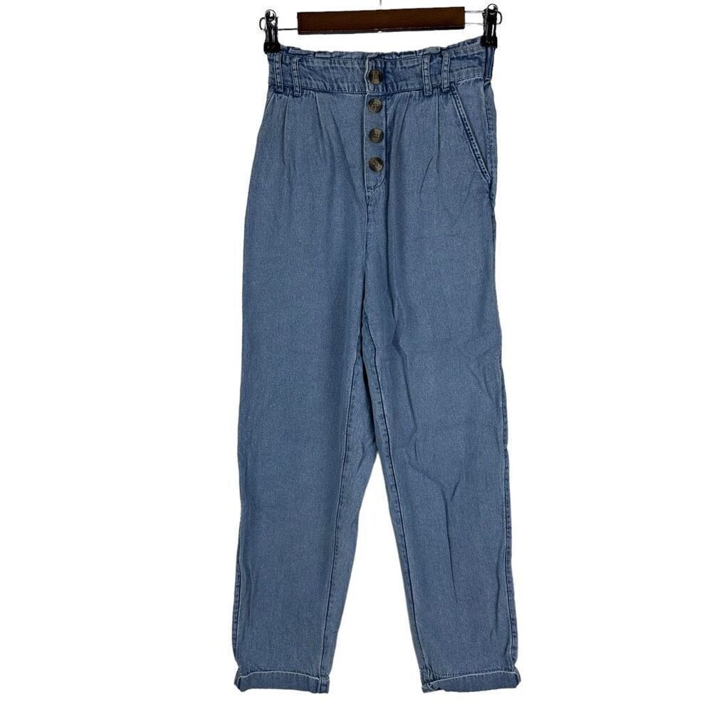 American Eagle Paperbag Light Blue Pant size Extra Small